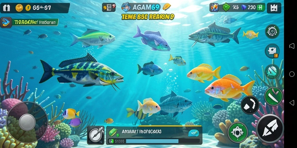 Tampilan menarik dari gameplay Tembak Ikan di AGAM69.