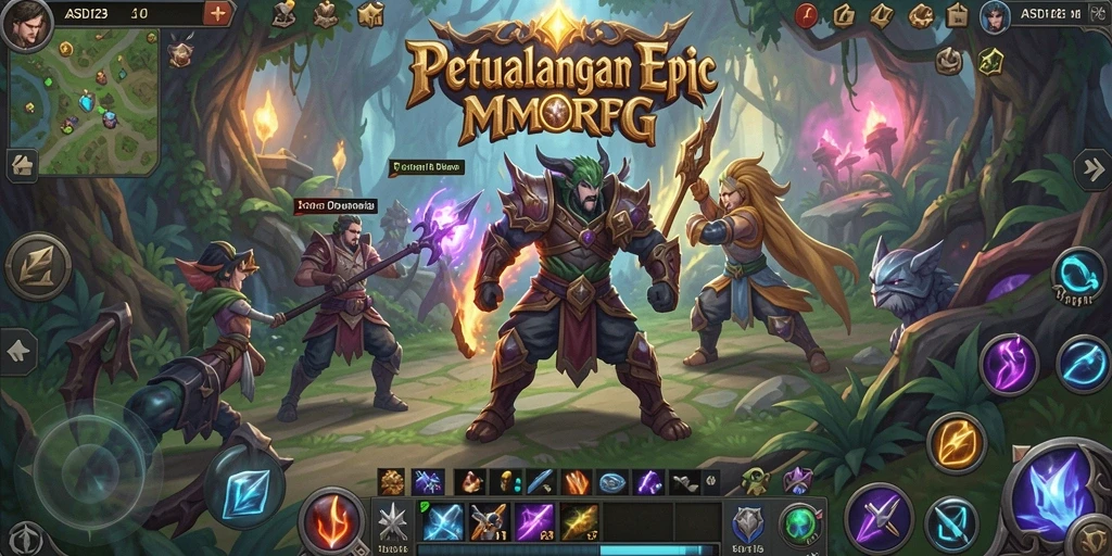 Tangkapan layar permainan MMORPG yang menampilkan petualangan seru di ASD123.