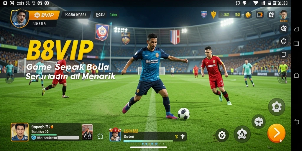 Tampilan gameplay B8VIP yang menegangkan dan seru.