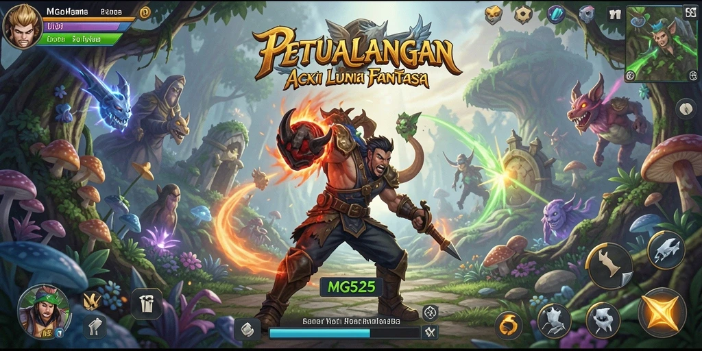 Tampilan gameplay ARPG MG525 yang epik dan mengasyikkan.