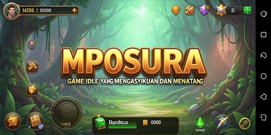 Tampilan gameplay Idle yang menarik dan menawan.