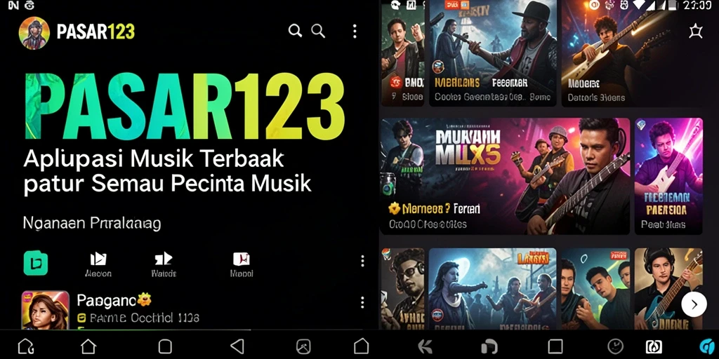 Tampilan gameplay PASAR123 dengan fitur interaktif musik yang menarik.