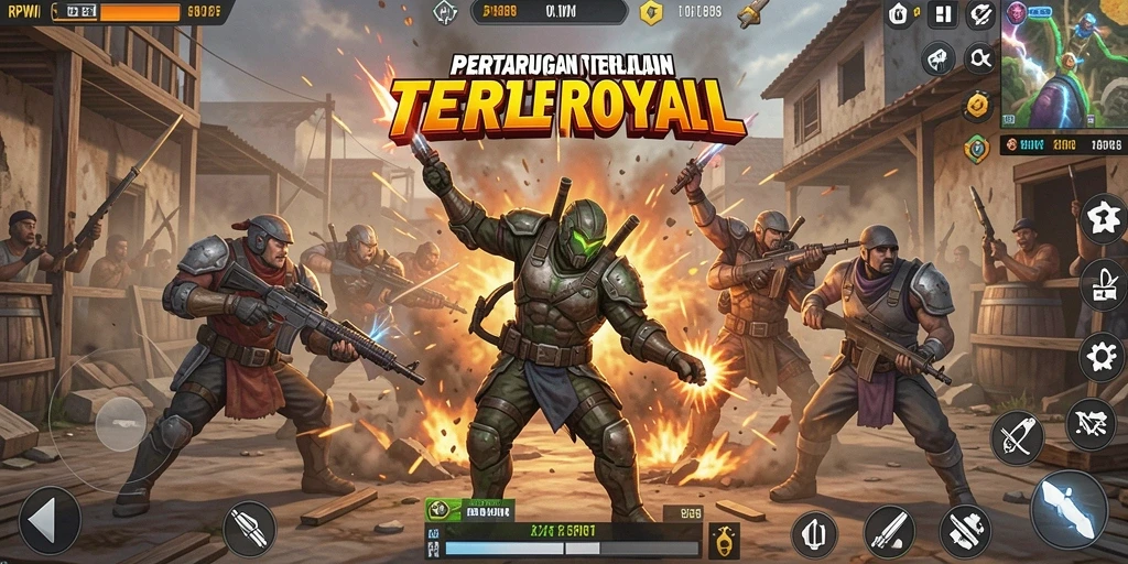 Gameplay seru RPWIN1 dalam momen pertarungan epik