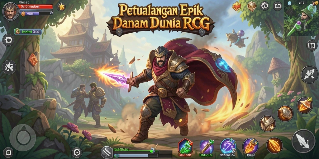 Gameplay V07 yang intens dan penuh aksi di dunia RPG.